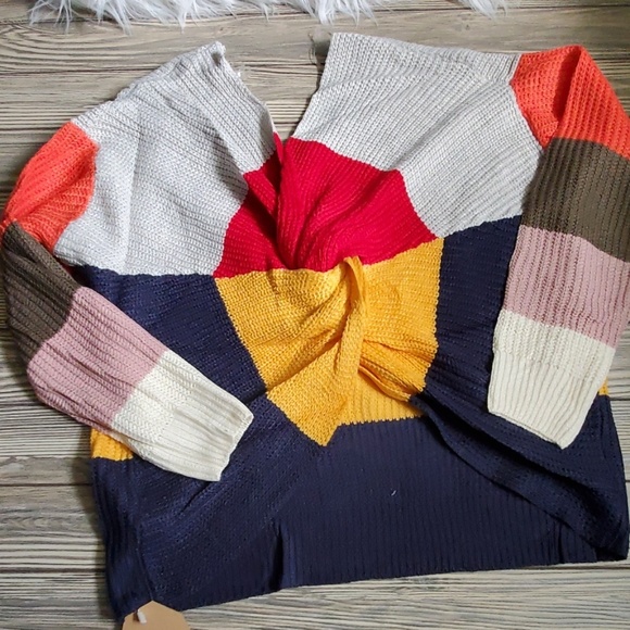 NWT Colorblock Sweater small - Picture 5 of 6